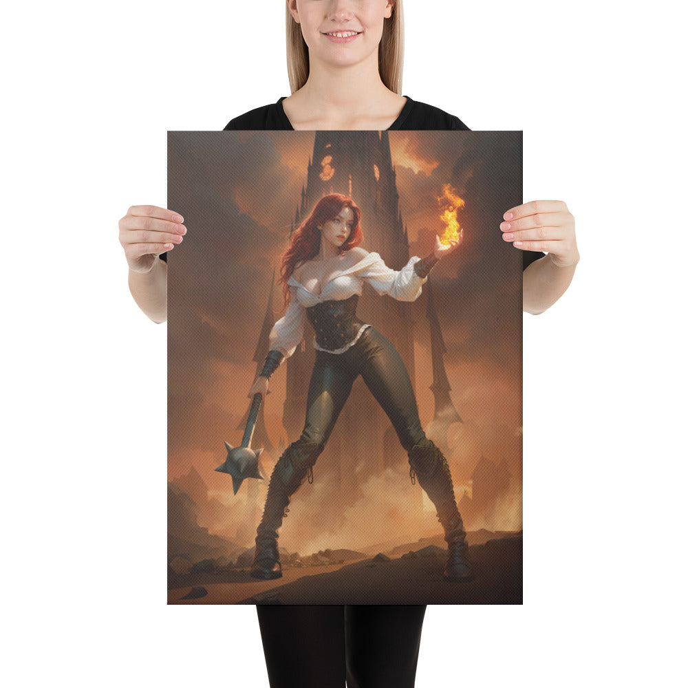 Canvas Print: Elvira the Demon Hunter from Order of the Demon Hunters